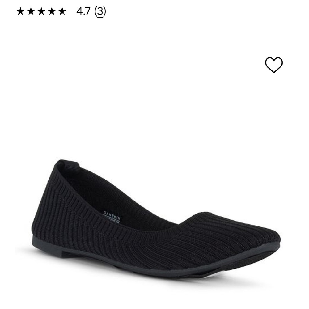 Danskin HOPE slip on stretch packable knit flat Black 10M or 9M